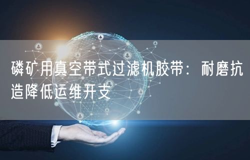 磷矿用真空带式过滤机胶带：耐磨抗造降低运维开支