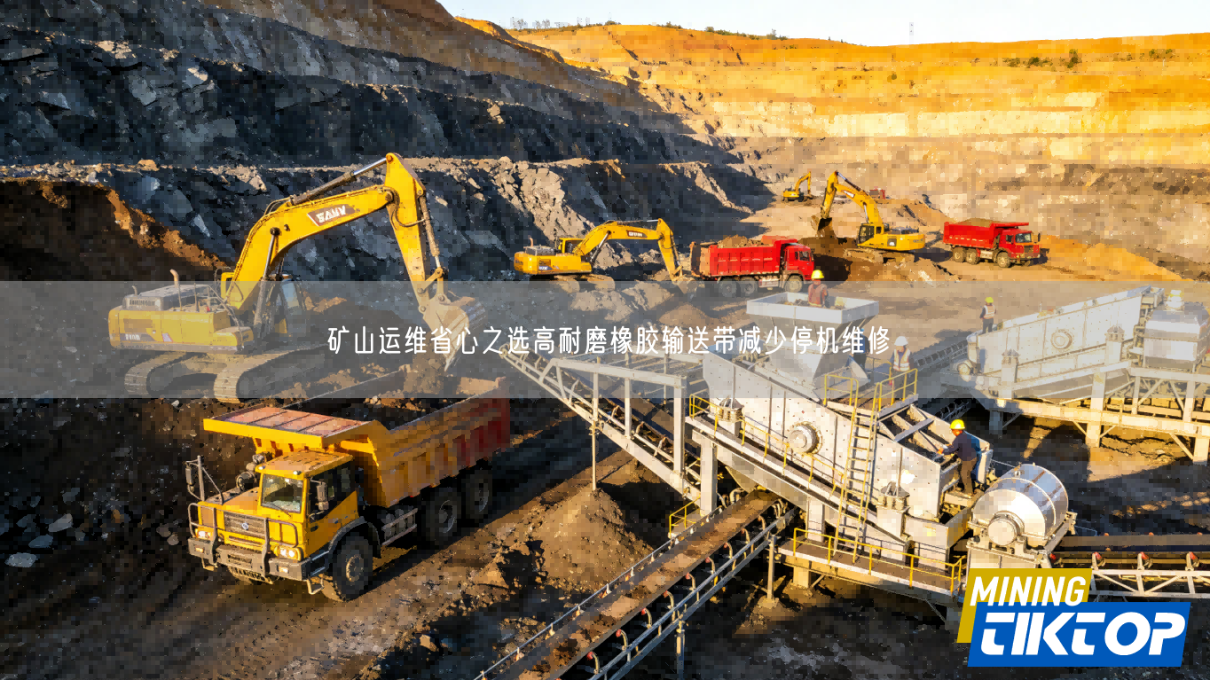 矿山运维省心之选高耐磨橡胶输送带减少停机维修